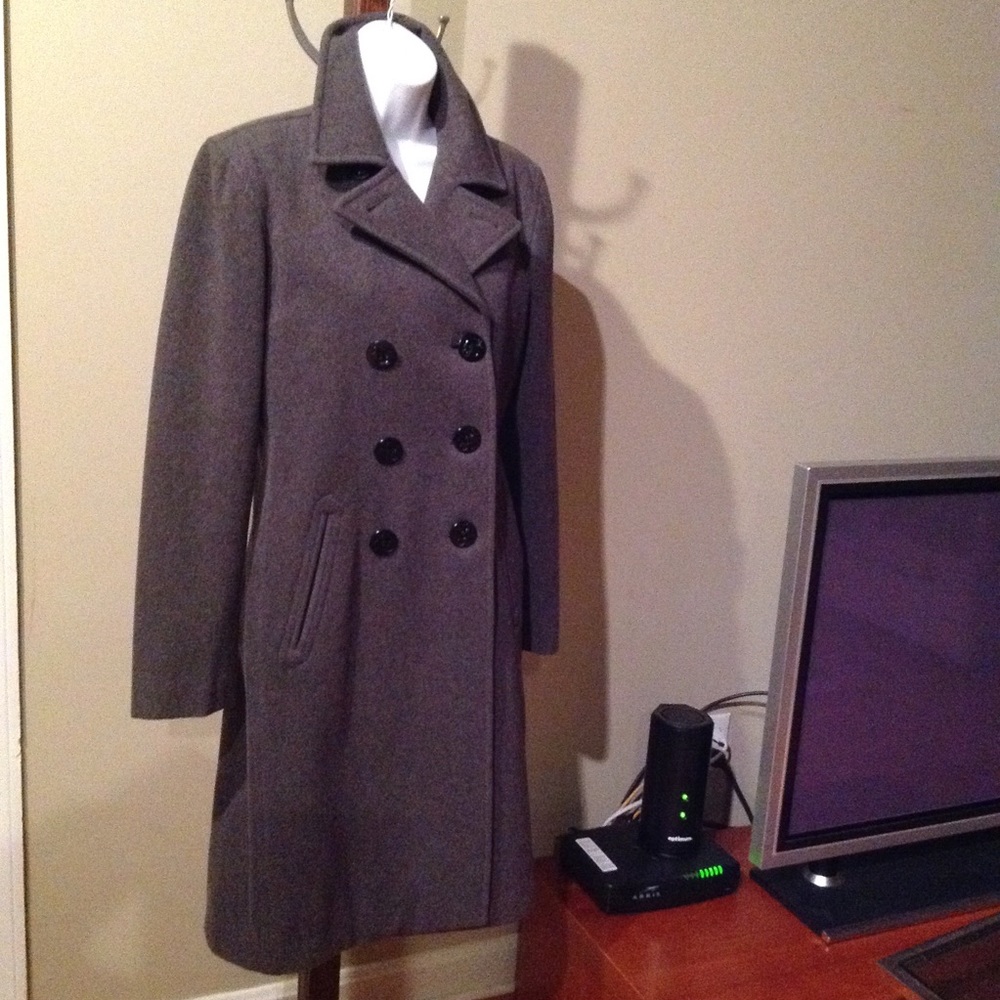 RALPH LAUREN 4 100% Wool Coat Gray
